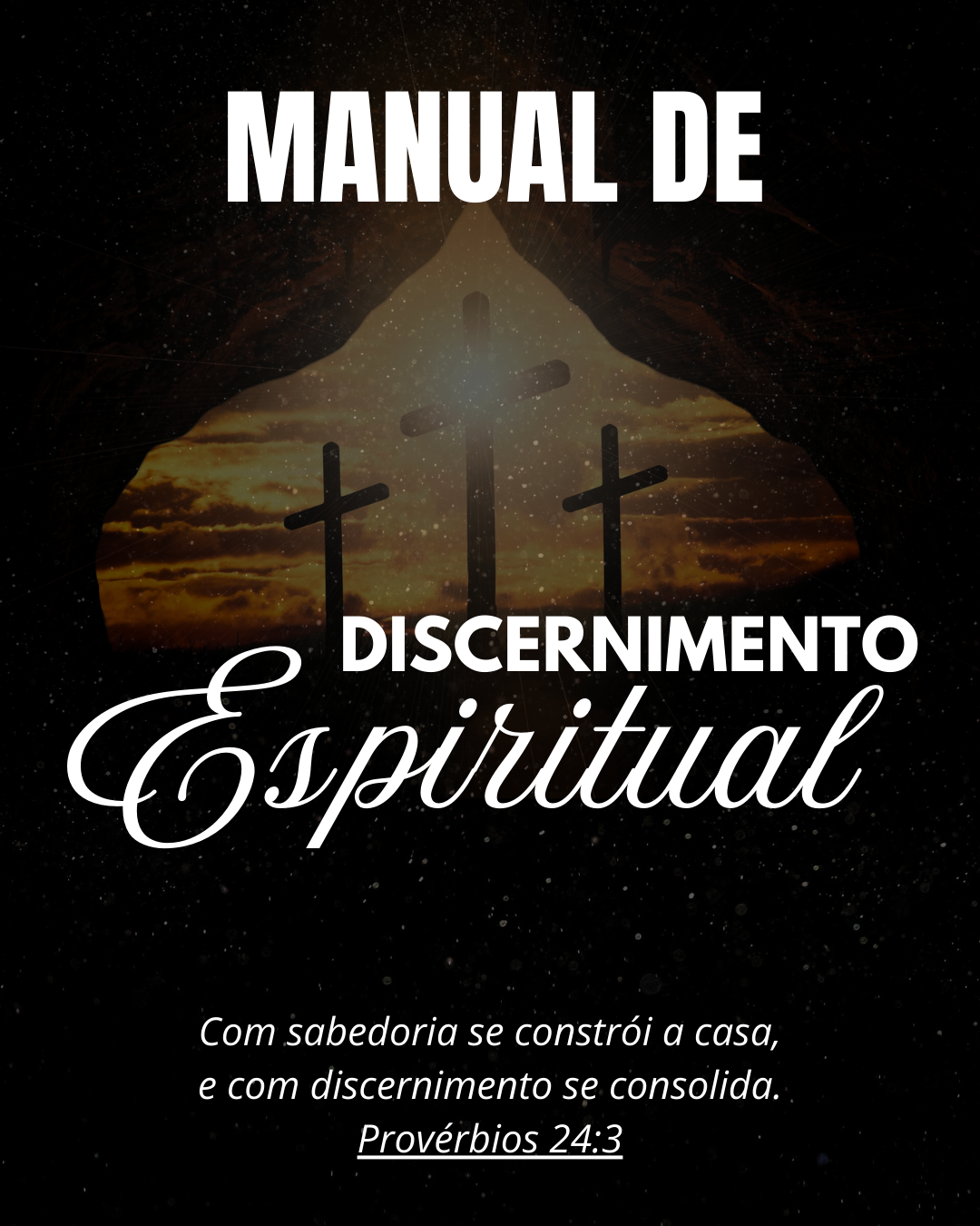Instagram post religioso culto de páscoa com foto preto e marrom